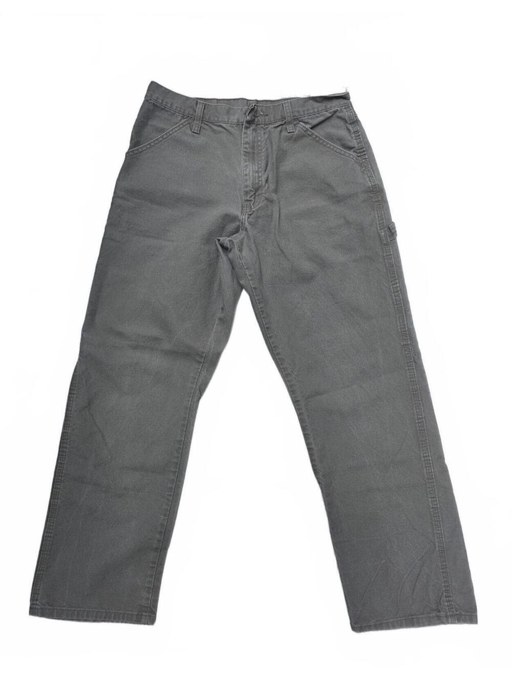 Rustler Vintage Carpenter Pants Khaki Green 30/30 100% cotton Utility Good Con.